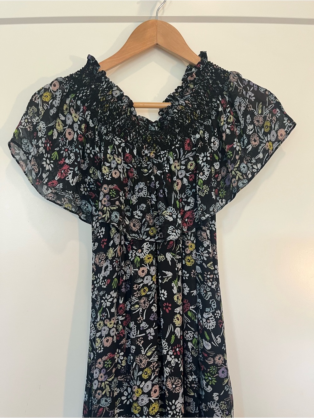 Rebecca Minkoff Loma Floral-Print Maxi  Boho Whimsigoth Fairy Ethereal Dress sz4 - Picture 4 of 15
